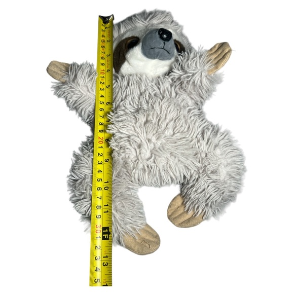 Wild Republic Gray Sloth Hand Puppet Pretend Play Stuffed Animal Plush 13” Inch - Picture 9 of 9